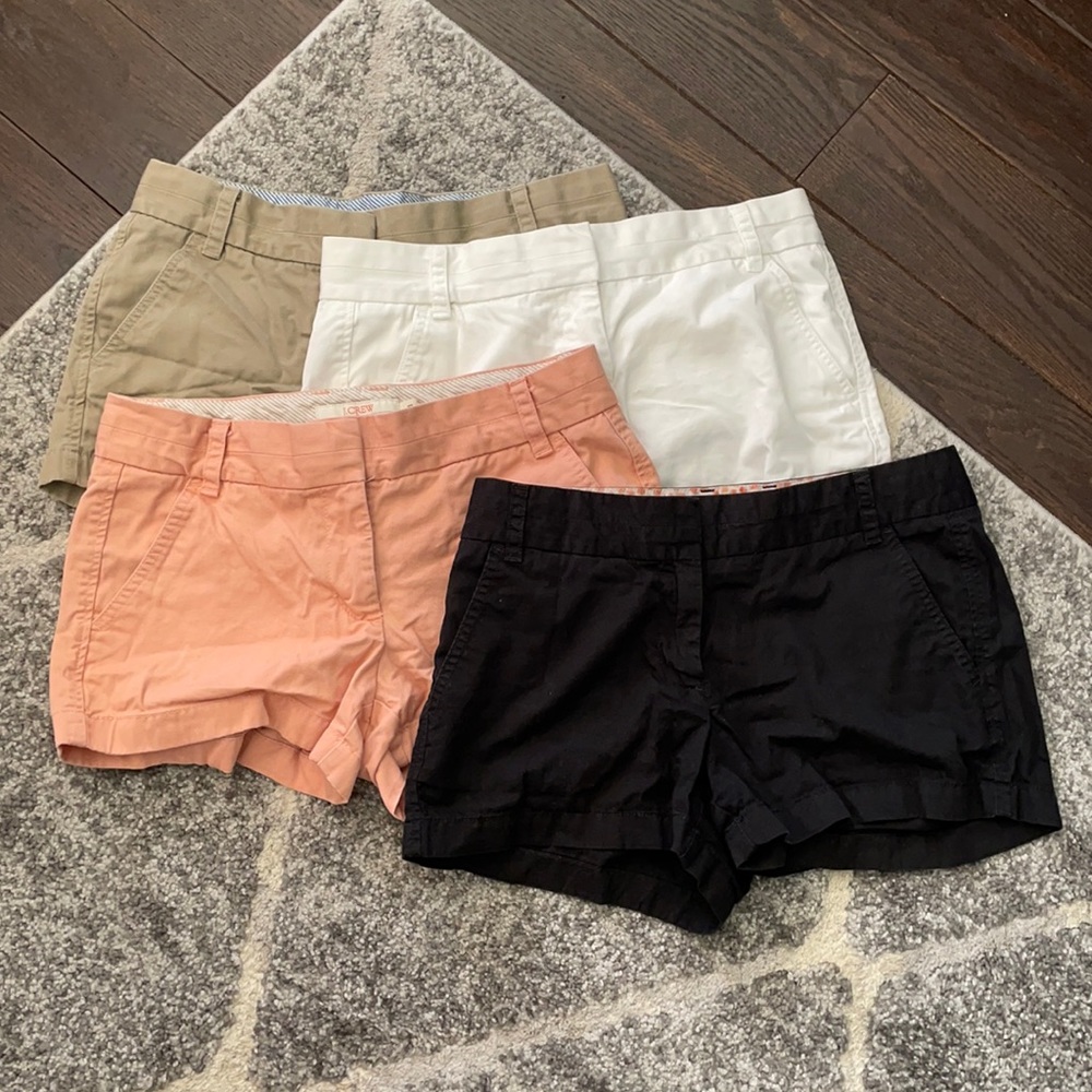 Bundle of 4 J.Crew shorts - Neutral Colors